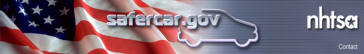 Safercar.gov home page logo image