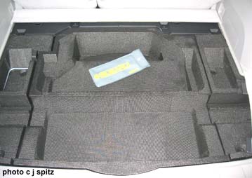 2009 Forester under floor storge bin